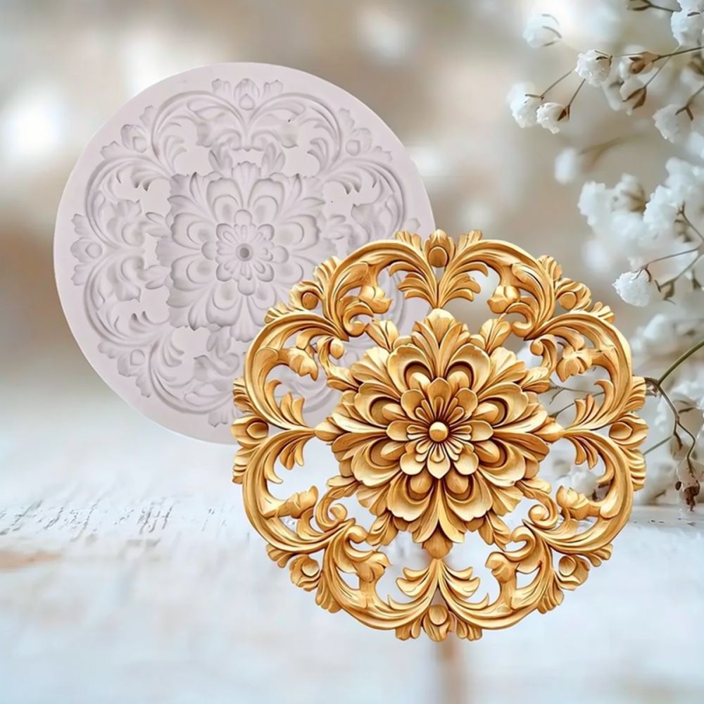 Round Floral Silicone Mold For - đánh giá và giá Soap Making Ins