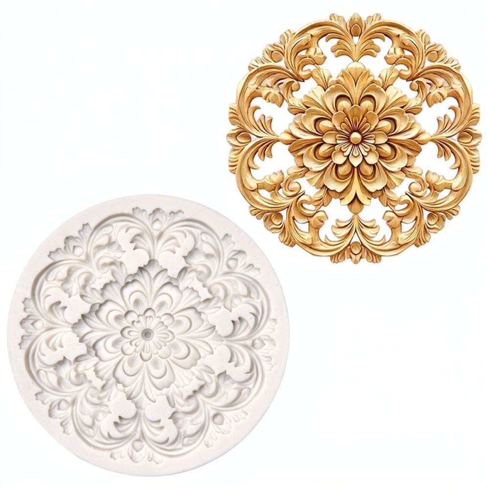 Round Floral Silicone Mold For - đánh giá và giá Soap Making Ins