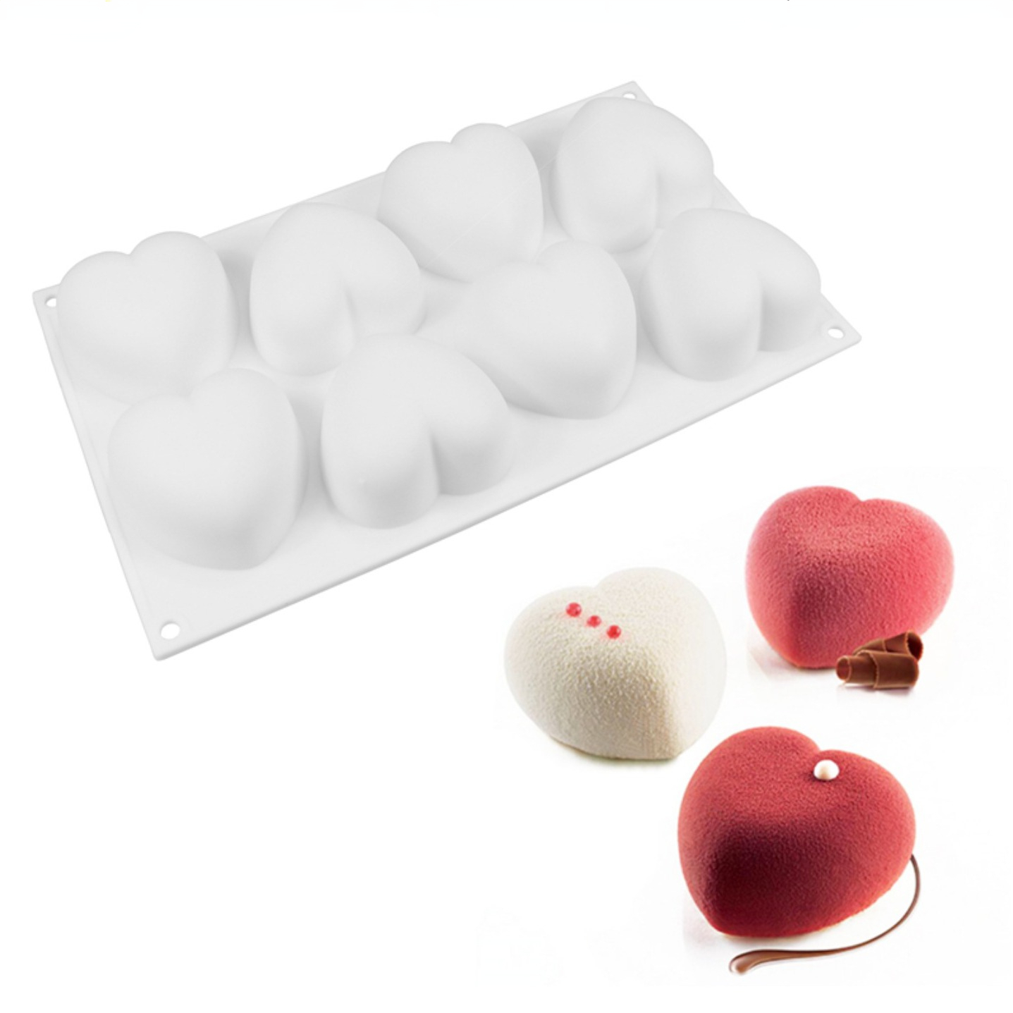 Love Heart Silicone Soap Mold  - đánh giá và giá Soap Making Diy Kit