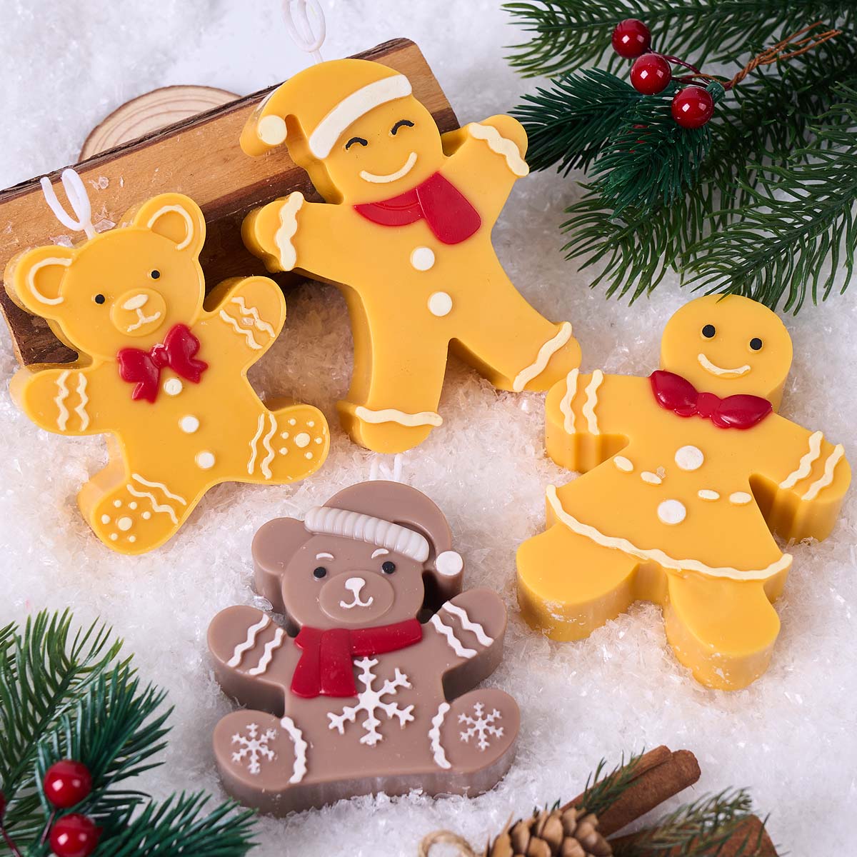 Gingerbread Man Bear Silicone  - đánh giá và giá Soap Making Gifts