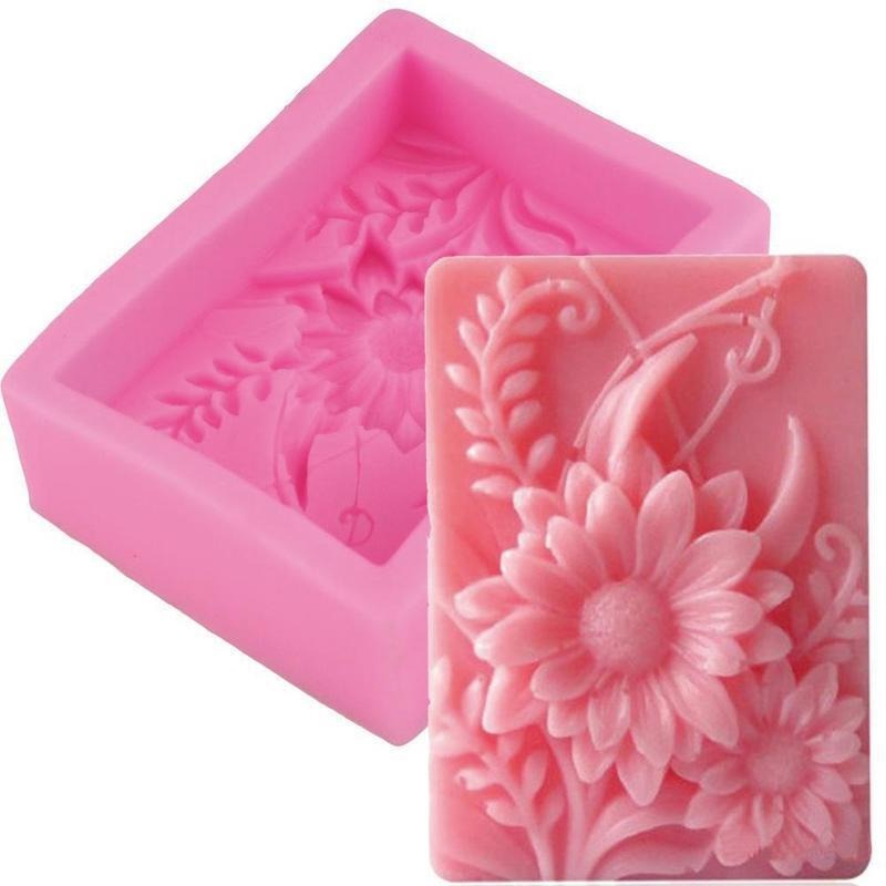 1pc 3D Square Rose Flower Sili - đánh giá và giá Soap Making Kit For Beginners