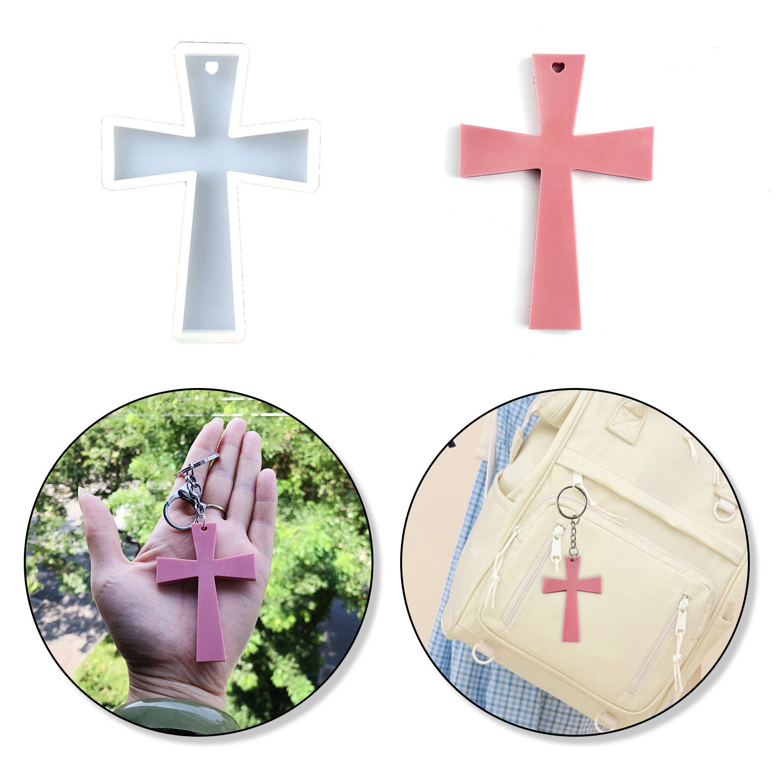 Silicone Mold Blessing Cross D - đánh giá và giá Soap Making Diy Kit
